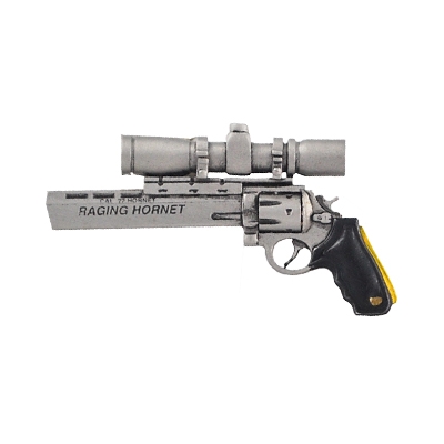 Empire Pewter Taurus Raging Hornet Revolver Pewter Pin 