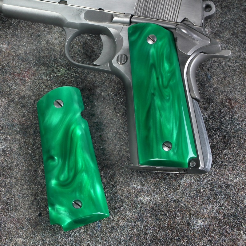 KIMBER FULL SIZE NEW RESIN GRIPS TWIN EAGLES PEARL STYLE FOR COLT 1911 CLONE 