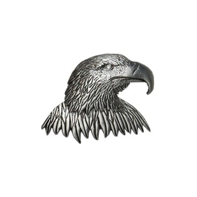 Empire Pewter Bald Eagle Head Pewter Pin